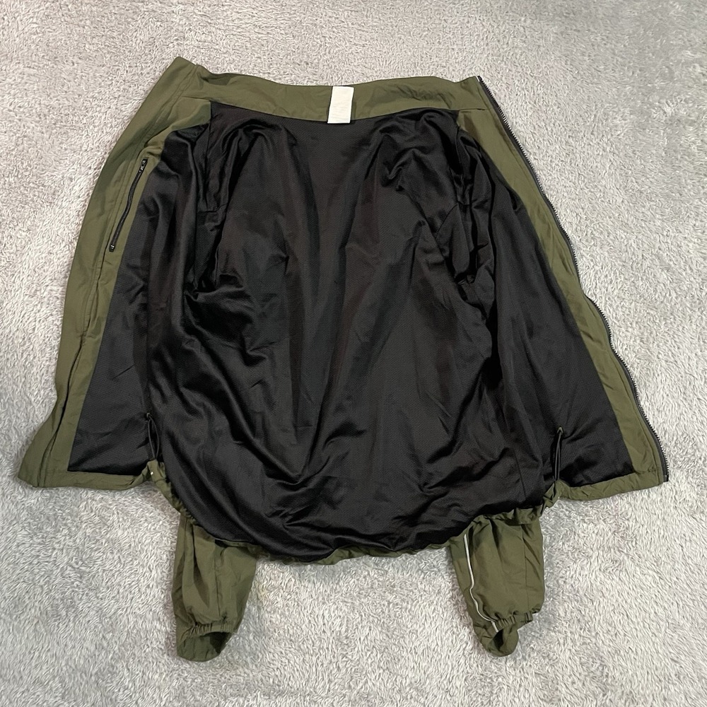 USMC Marine Running Jacket Mens Size Small Green Military Reflective PT Coat USA - Picture 3 of 6
